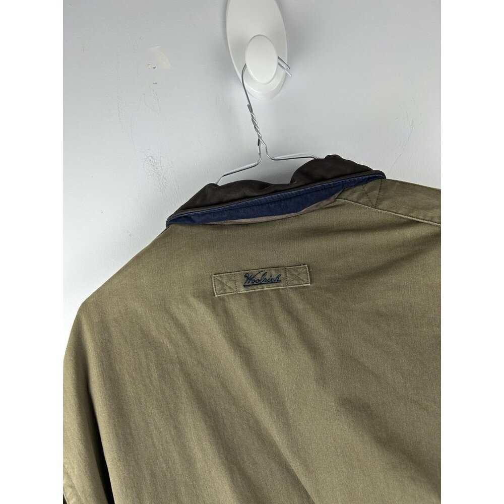 Vintage Woolrich Men's Bomber Chore  Coat Size Large Olive Green - Picture 8 of 14
